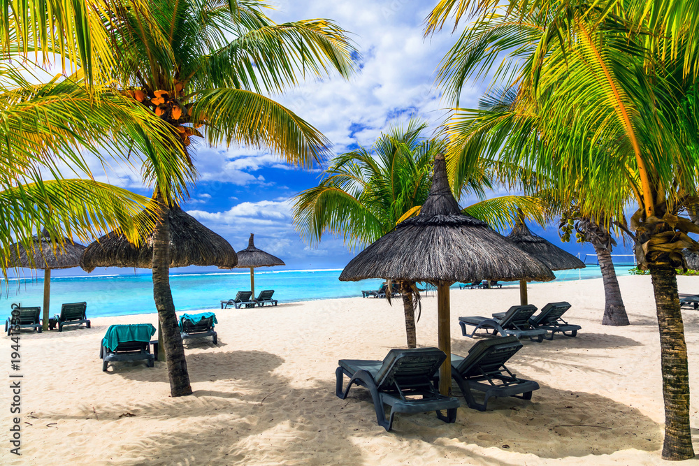 relaxing tropical holidays in exotic paradise -Mauritius island