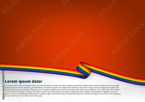 Clear Color Background With LGBT Flag