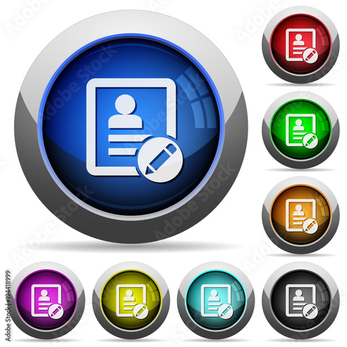 rename contact round glossy buttons