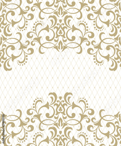 Abstract floral pattern. Vector seamless background. Perfect for invitations or announcements.