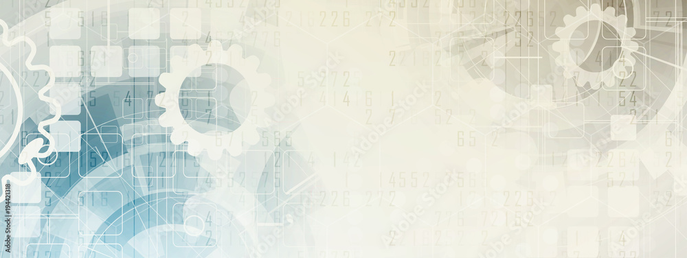 Obraz premium Digital technology world. Business virtual concept. Vector background