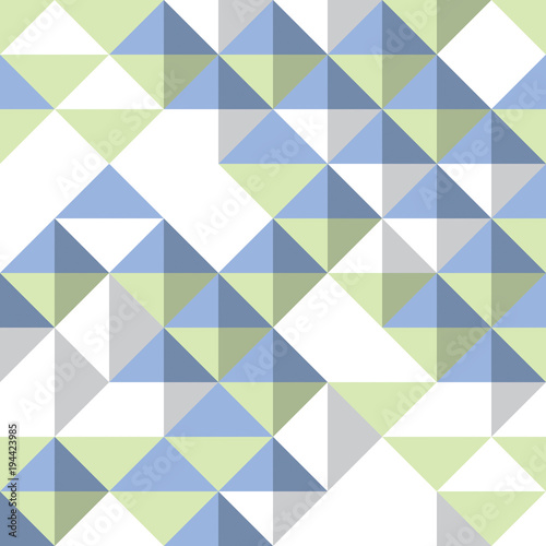 Wallpaper Mural Triangles and rhombs geometric abstract trendy seamless pattern, vector funky background. Usable for fabric, wallpaper, wrapping, web and print. Torontodigital.ca