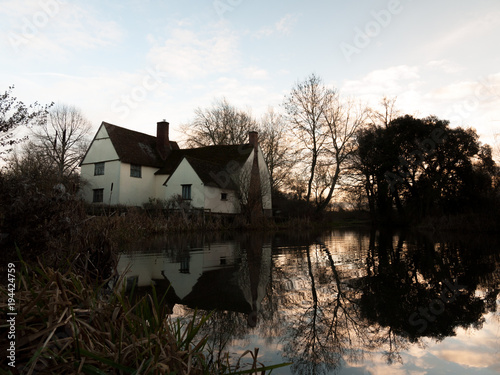Принти на полотні Willy lott's cottage flatford mill east bergholt dedham autumn-winter