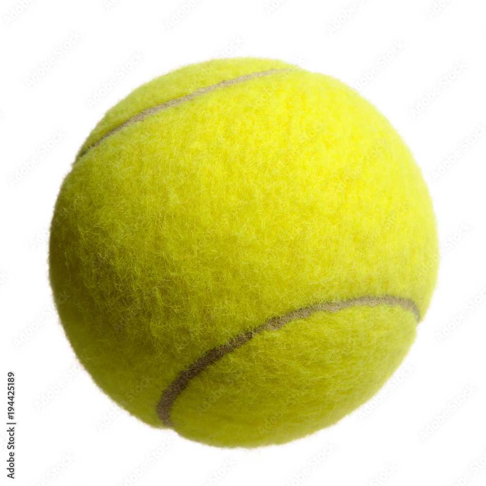 Lawn Tennis Ball Isolated on White