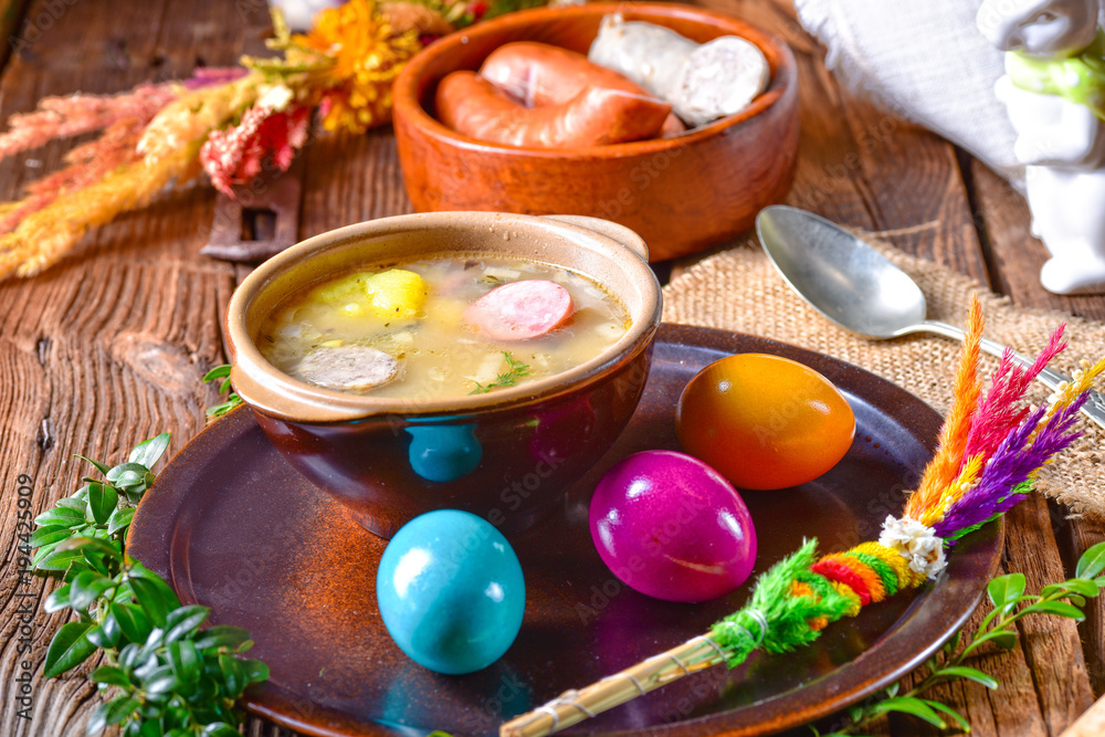 easter decoration with polish easter soup easter decoration with polish easter soup