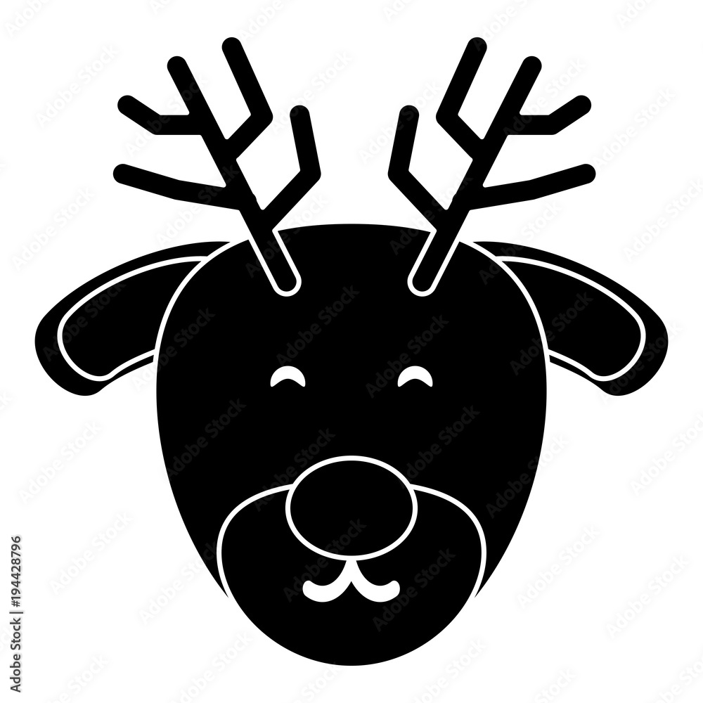 Obraz premium Cute deer icon