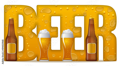 concept beer inscription