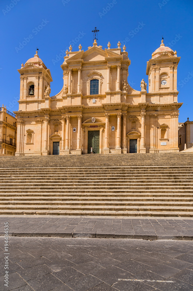 Noto, Sicily, Italy. The Cathedral dedicated to St. Nicholas, 1694 - 1703
