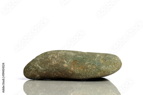 Set Rock stone with names, isolated on a white background with shadow, beautiful lighting, reflections. Granite.
