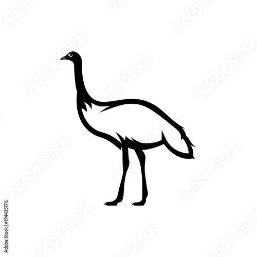 emu vector silhouette