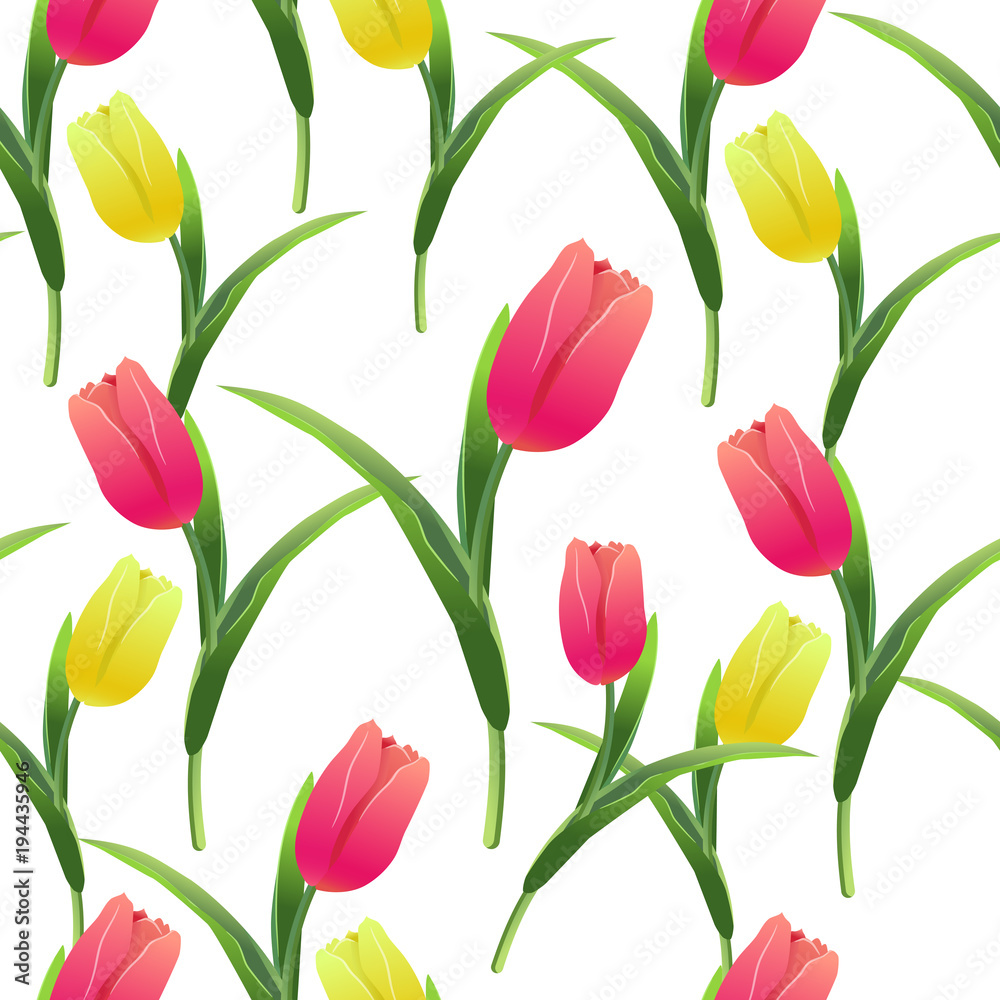 tulips simless pattern card4-01 tulips simless pattern card4-01