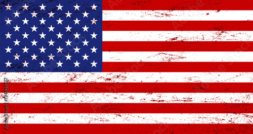 Vector grunge USA flag background