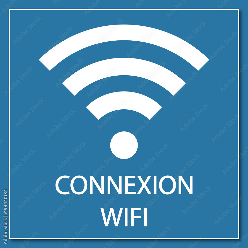 Logo connexion wifi. Logo connexion wifi.