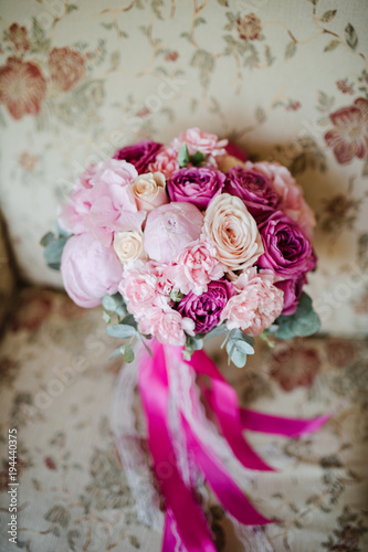 Beautiful and stylish bridal bouquet