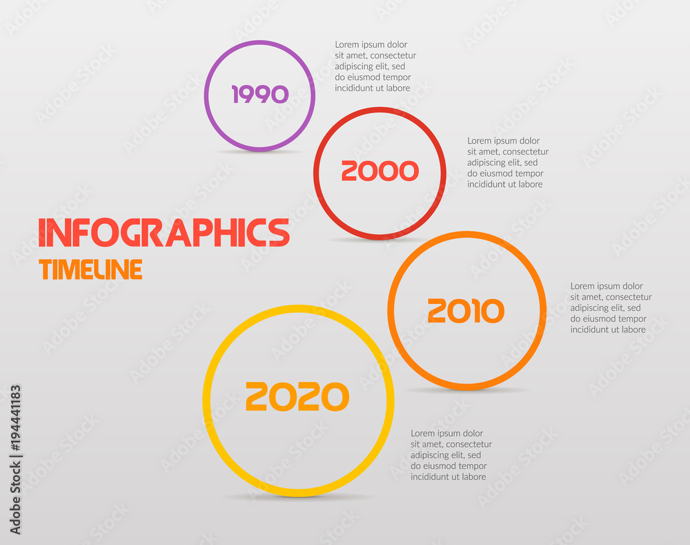 Round steps timeline circle infographics - can illustrate a strategy, workflow or team work, vector flat color Round steps timeline circle infographics - can illustrate a strategy, workflow or team work, vector flat color