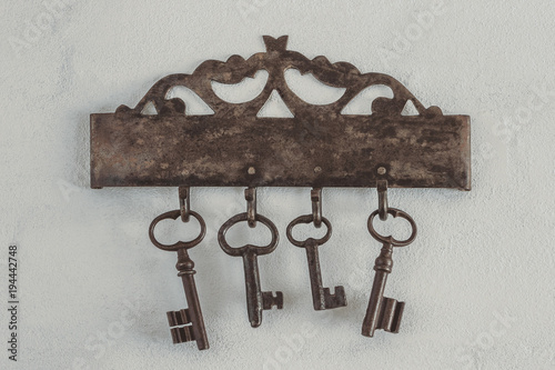 Old rusty keys