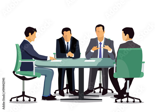 Gesprächsrunde in der Besprechung