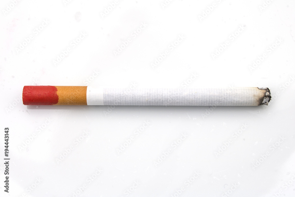 Lit Cigarette with Red Lipstick Stain on the Butt Stock Photo Adobe Stock