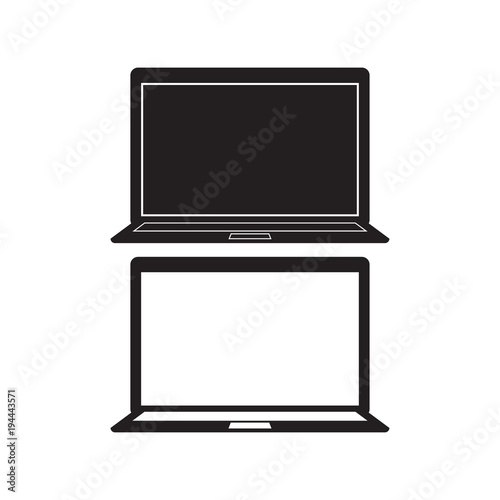 Computer Notebook icon Vect...