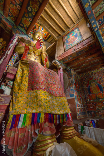 Maitreya Buddha in Basgo Gompa (Maitreya Temple) in Ladakh, India
