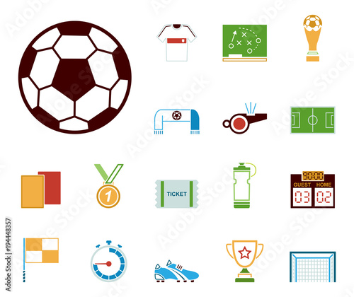 Fußball - Icons (in Farbe)