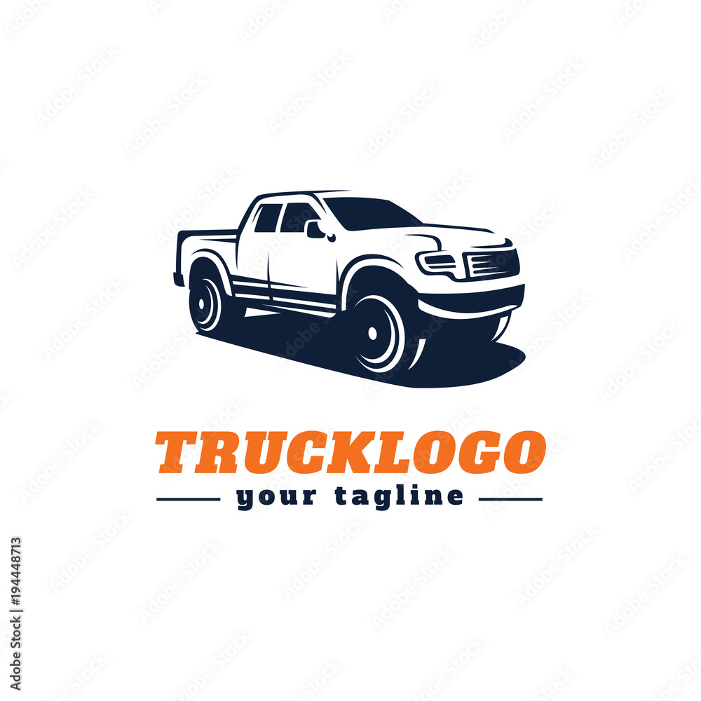 Truck Car vector logo template illustration