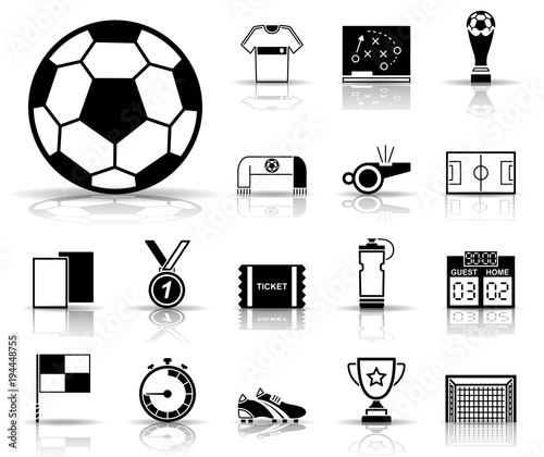 Fußball - Icons (Schwarz)