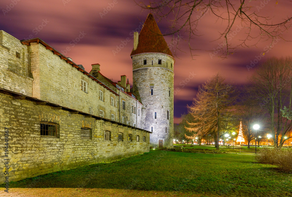 Tallinn. The old fortress wall.