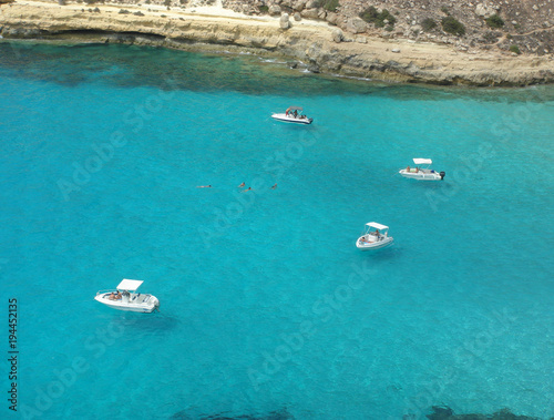 Cala Pulcino bay in lampedusa