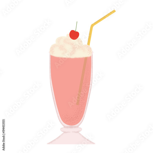 milkshake vector illustration