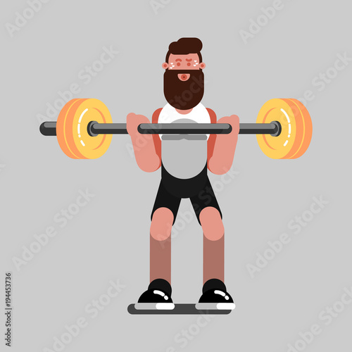 Guy doing exercises