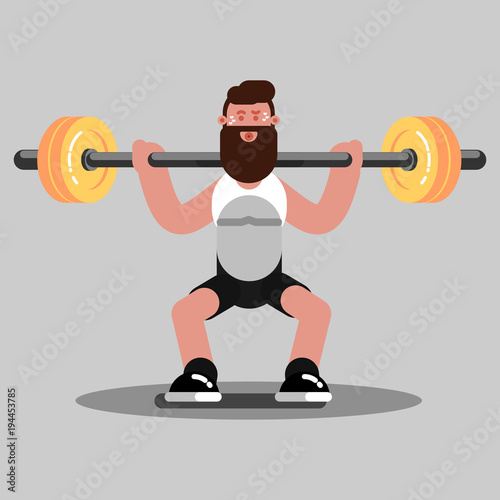 Guy doing exercises