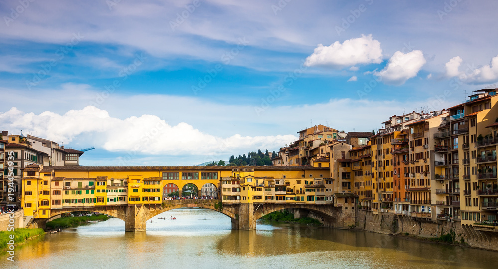 Gold (Ponte Vecchio) of Bridge in Florence, Italy