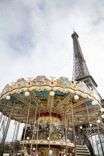 Detail from the vintage carousel