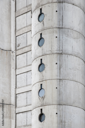 Urban concrete building