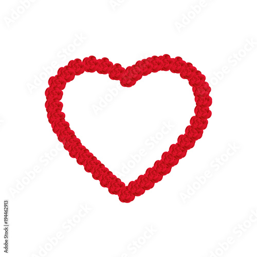 Heart Red Icon line Vector   Love Symbol Valentine s Day