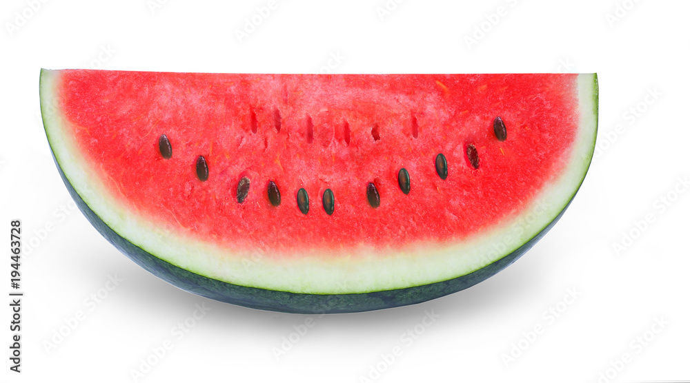 Sliced ripe watermelon isolated on white background Sliced ripe watermelon isolated on white background
