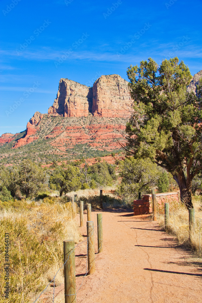 A Trail in the Red Rocks of Sedona