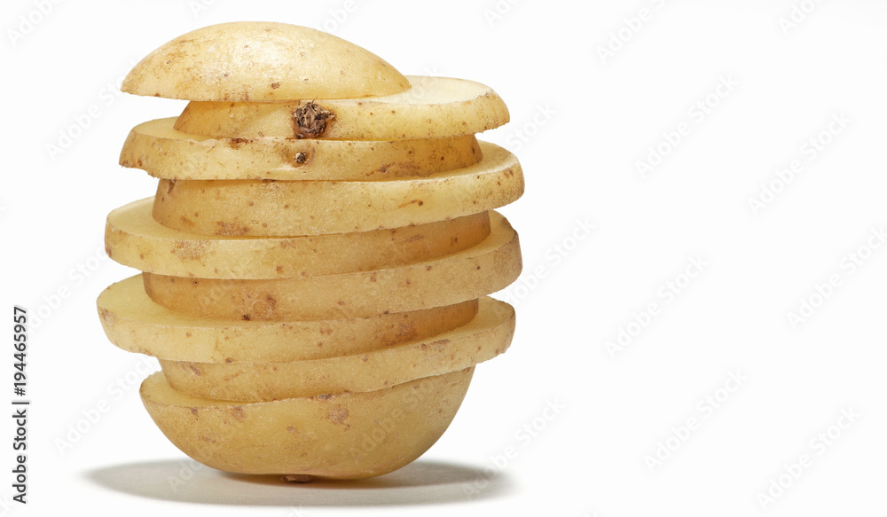 Potato against a white background. Potato against a white background.