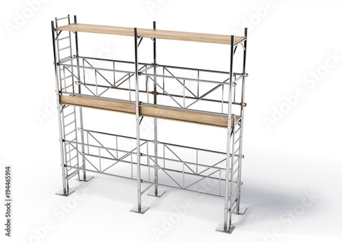 A scaffold illustration made in 3D software. photo