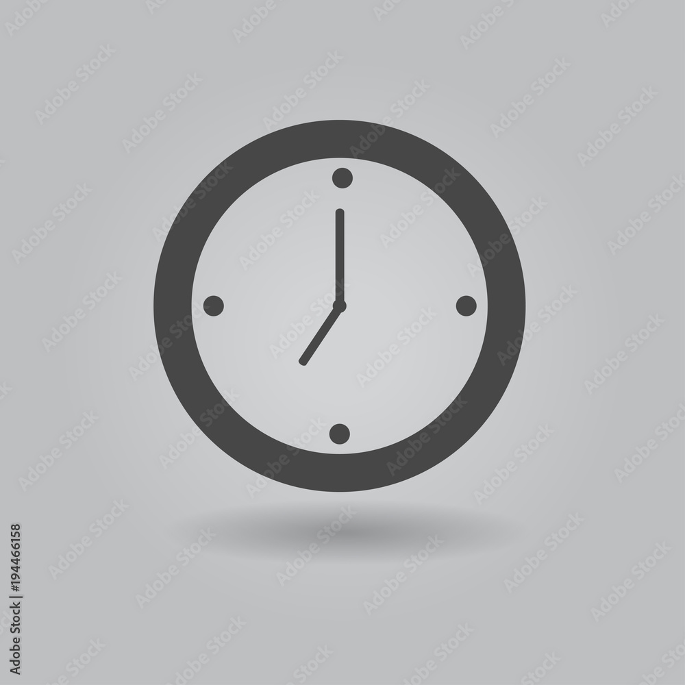 Alarm clock flat vector icon Alarm clock flat vector icon