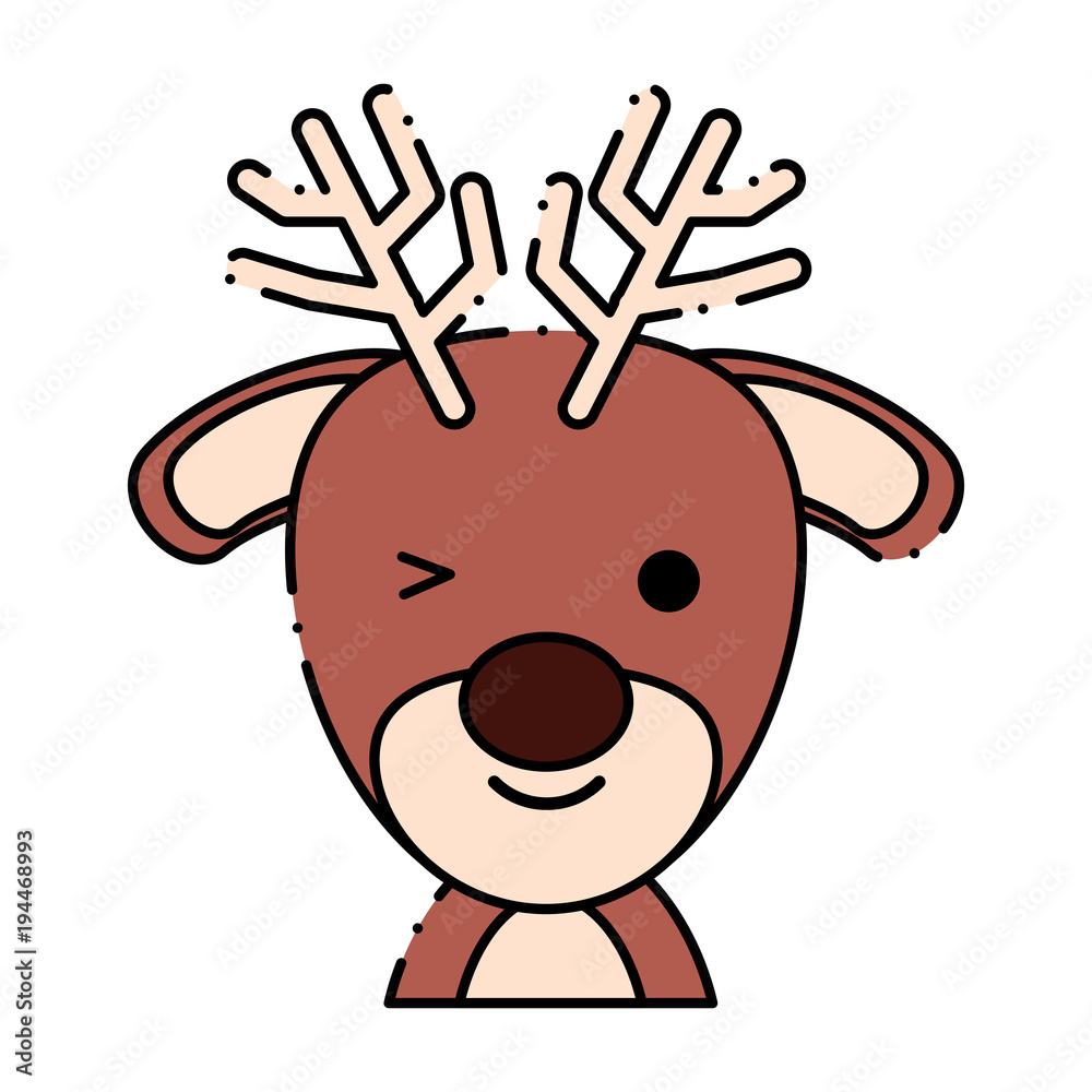 Cute deer icon Cute deer icon