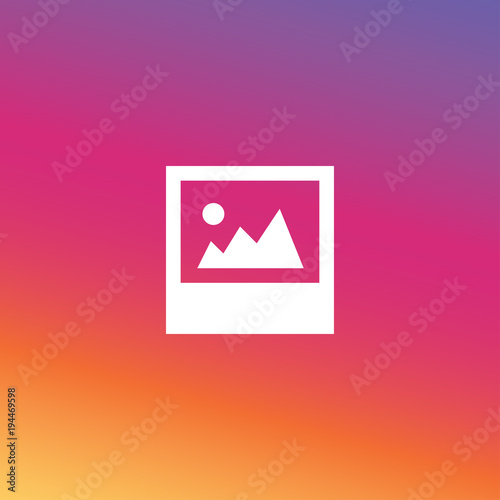 Smooth color gradient icon template set inspried by instagram new logo. Vector illustration for your social media app design project and other. photo