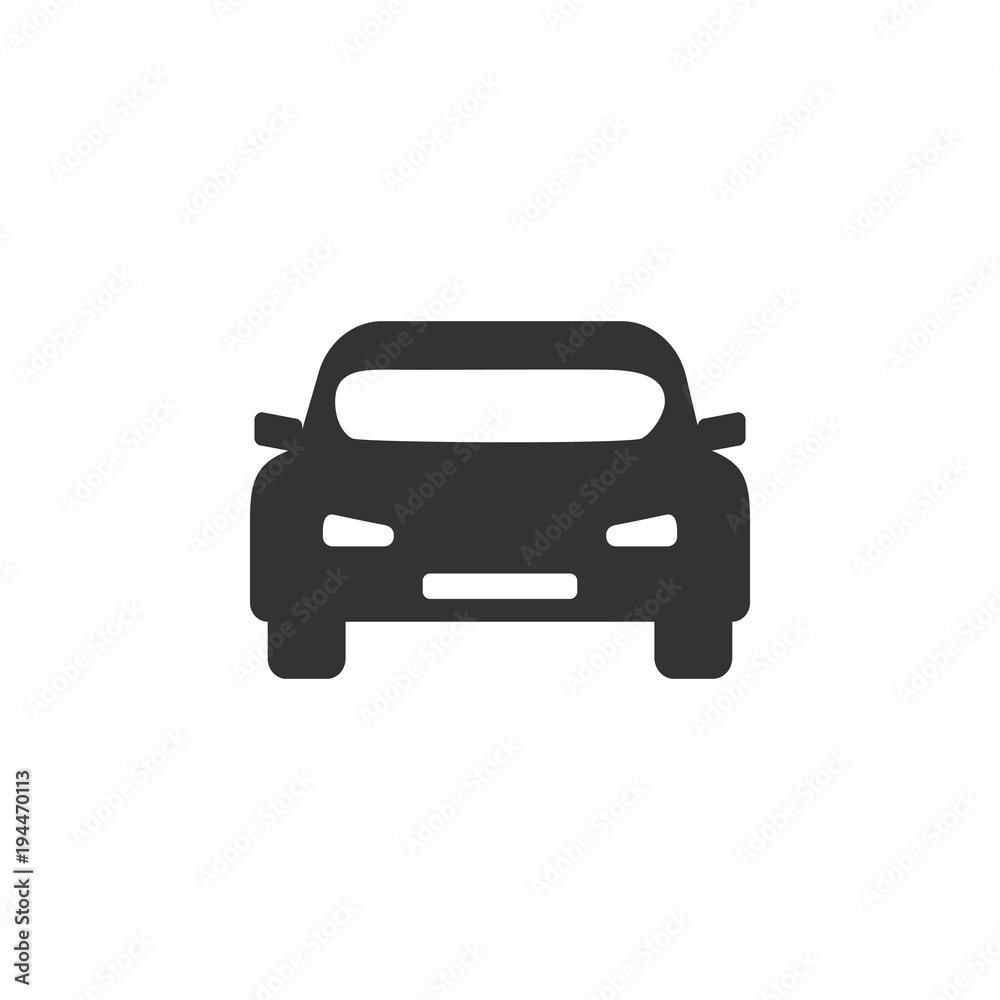 Car icon. Vector illustration. Flat design.