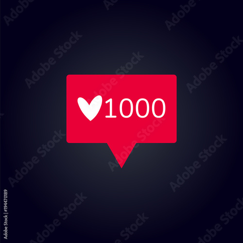 Counter Notification Icon.