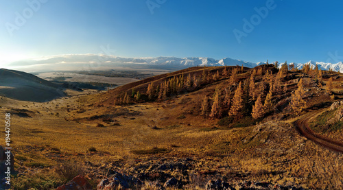 Russia. The beauty of late autumn in Mountain Altai.