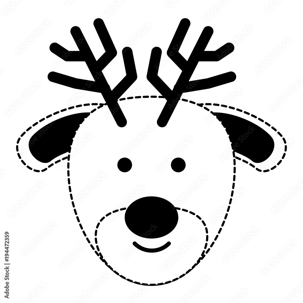 Obraz premium Cute deer icon