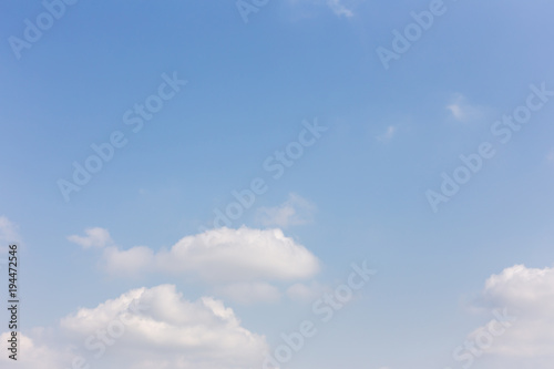Fototapeta Naklejka Na Ścianę i Meble -  Blue sky background with clouds, background sky
