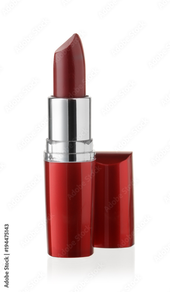 Front view of wine red lipstick Front view of wine red lipstick