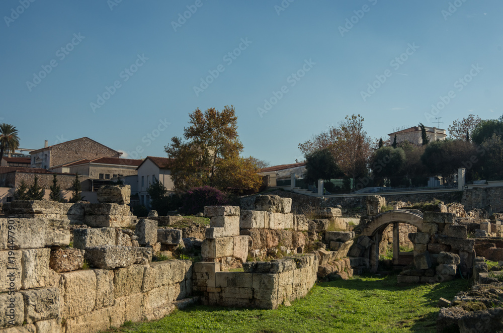 The Archaeological Site of Kerameikos in Athens, Greece